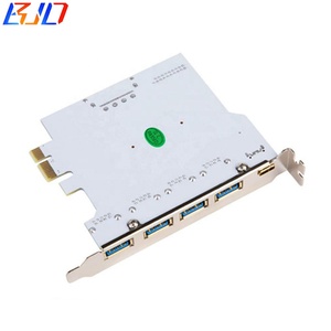 5gbps 4 <span class=keywords><strong>USB</strong></span> <span class=keywords><strong>3</strong></span>.0 + <span class=keywords><strong>1</strong></span> Type-C kết nối để <span class=keywords><strong>PCI</strong></span> <span class=keywords><strong>Express</strong></span> <span class=keywords><strong>PCI</strong></span>-E 1X mở rộng riser thẻ với USB3.0 19pin ổ cắm SATA 15pin điện - Product Image 4