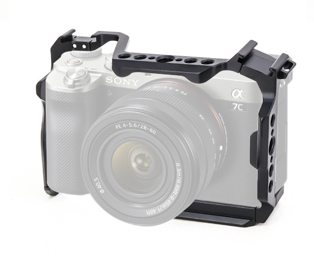 YEAH Aluminum Full Rig Stabilizer Cage for Soy A7C2 Camera with Quick Release Plate for Arca-Swiss and Locating Holes for ARRI