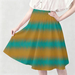 Oeko-tex Certified Vector Gradient <strong>Ikat</strong> Abstract Waves Digital Print Pattern Cotton Poplin <strong>Fabric</strong> for Clothing - Product Image 4