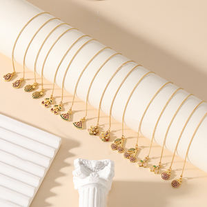 KITI Cherry CZ catena pendenti orecchini da <span class=keywords><strong>donna</strong></span> placcato oro 18K <span class=keywords><strong>stile</strong></span> vacanza orecchini Design <span class=keywords><strong>Minimal</strong></span> - Product Image 4