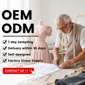 Váy voan nữ màu đỏ Midi giản dị năm mới với vòng eo tự nhiên dệt logo phía trước - Product Image 4