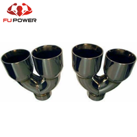 2 embouts d'échappement doubles en acier inoxydable, paire 4.0 3.0 pour Camaro Trans Am 4 pouces 3 pouces décalés