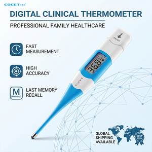 <span class=keywords><strong>COET</strong></span> CE Certificado Personalizar Logo Impermeable IP47 Termómetro Electrónico Médico Clínico Oral Axila Termómetro Digital - Product Image 1