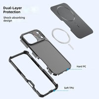 Casing HP Magnetik Tekstur Serat Karbon Grosir Baru untuk iPhone 18 Pro Max 18 Pro, Casing HP Anti-jatuh Magnetik Kuat