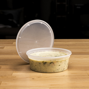<b>Plastic</b> Deli Disposable Microwavable Soup Cups Food Grade <b>Plastic</b> <b>Containers</b> with <b>Lids</b> - Product Image 5