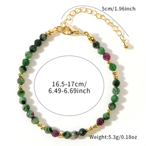 Wholesale Manufacturer Stainless Steel Handmade Gemstones Colorful Natural <b>Stone</b> <b>Beads</b> Bracelets - Product Image 5