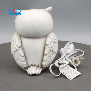 MSD Moderner Stil Neue Magische Fantastische Tier-Harz-LED Weiße Kuhkopf-Lampe Statue Weihnachtsgeschenk USB-Anschluss Schalter Beleuchtung - Product Image 5