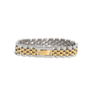 Bracelet en acier inoxydable massif de luxe Mingshi 20 mm avec fermoir déployant pour montre Rollex - Product Image 1