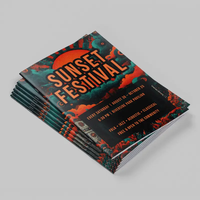 Brochures, manuels et livrets imprimés en offset personnalisés, haute qualité, couleur intégrale, pour la promotion marketing et événementielle