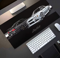 Tapis de protection de bureau décoratif, imprimé haute définition au design artistique automobile, accessoire de jeu, durable et antidérapant