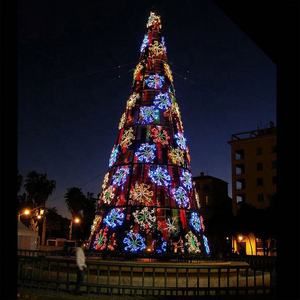 आउटडोर थोक पिक्सेल आरजीबी शंकु प्रकाश 3d पेड़ आकृति रोशनी का नेतृत्व किया - Product Image 3