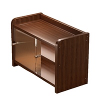Desktop-Aufbewahrungsregal, Acryl-Tassenaufbewahrung, Massivholz-Esstisch-Aufbewahrung, Desktop-Halter für Wasserbecher und Teeservice.