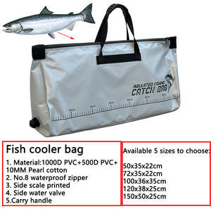 Sac isotherme de transport pour poisson avec poignées ergonomiques, étanche, pour la pêche en extérieur - Product Image 6