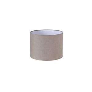 Abat-jour cylindrique E27 gris lin 25x25x20 cm pour la décoration de lampes et l'amélioration de l'éclairage ambiant. - Product Image 1