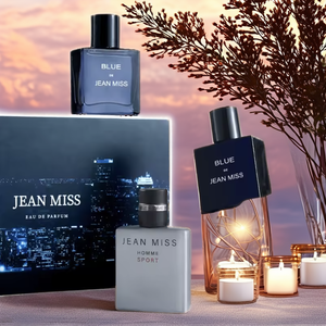 Jean Miss <span class=keywords><strong>Blue</strong></span>, Colonia de Diseñador para <span class=keywords><strong>Hombre</strong></span>, 30ml *3, Aroma Lujoso, Moderno, Fresco, Especiado, Floral, Frutal y Amaderado, Spray Diario para Oficina, Fiesta, Casual, Larga Duración - Product Image 2