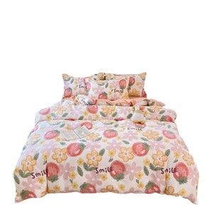 Set di Biancheria da Letto Premium in 100% Cotone, 60 Fili, Tinta Unita, Satinato, Morbido e Traspirante, Stile Lussuoso per la Casa, <span class=keywords><strong>Copripiumino</strong></span> con Doppio Ricamo - Product Image 5