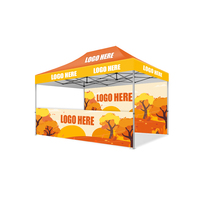 Gazebo commercial moderne 10x15 pieds, imperméable, portable, avec logo personnalisé, installation facile, tente pliante réglable pour activités de plein air