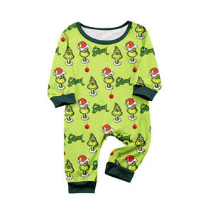Drop Shipping nuovo autunno inverno girocollo <span class=keywords><strong>famiglia</strong></span> abbinato pigiama natale genitore-bambino a manica lunga PJS di natale - Product Image 4