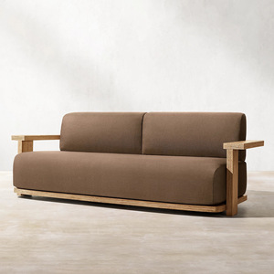 Ensemble <span class=keywords><strong>de</strong></span> canapés d'extérieur nordiques pour cour, villa, hôtel, <span class=keywords><strong>jardin</strong></span>, terrasse, balcon, meubles <span class=keywords><strong>en</strong></span> teck massif - Product Image 4
