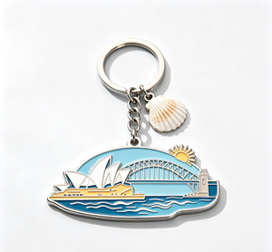 Custom Enamel Metal Key Chain Zinc Alloy 3D Souvenir <b>Keyring</b> City Scenic Gift for Travel Promotion - Product Image 4