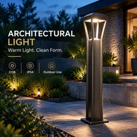 Nouvelle Lampe LED Chinoise pour Pelouse 600/760/900mm, Corps de Lampe de Jardin en Alliage d'Aluminium pour Éclairage de Parc, Allée, Aménagement Paysager et Communautaire