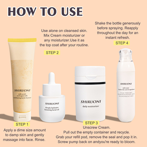 Ensemble <span class=keywords><strong>de</strong></span> soins <span class=keywords><strong>de</strong></span> la peau anti-âge <span class=keywords><strong>gommage</strong></span> tonique et hydratant à l'huile pour le <span class=keywords><strong>visage</strong></span> personnalisé ensemble <span class=keywords><strong>de</strong></span> soins <span class=keywords><strong>de</strong></span> la peau au <span class=keywords><strong>lait</strong></span> <span class=keywords><strong>de</strong></span> chèvre éclaircissant anti-rides - Product Image 6