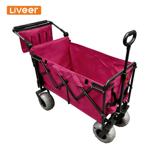 Carrito <span class=keywords><strong>Plegable</strong></span> de 101-111 cm de Ancho: Remolque Resistente para Picnic, Camping y Transporte al Aire Libre - Product Image 1