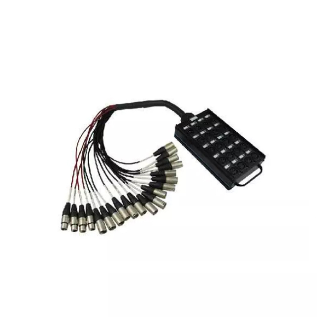 Professional Portable Customized 4 8 12 16 Channels Audio Stage Cable Multicore Snake Cable With Stage Box