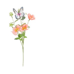 Ramo de Mariposas <span class=keywords><strong>Cosmos</strong></span> Artificiales Hechas a Mano, de Seda Ligera, Flores Silvestres, para Boda, Día de la Madre, Centro de Mesa, Decoración del Hogar, Primavera - Product Image 4