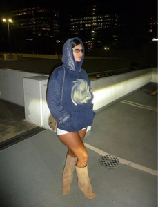 Chemise tendance pour femmes, printemps-automne, imprimé, manches longues, à <span class=keywords><strong>capuche</strong></span>, chemise décontractée pour filles, hauts pour femmes, <span class=keywords><strong>sweat</strong></span>-shirt à <span class=keywords><strong>capuche</strong></span> - Product Image 4