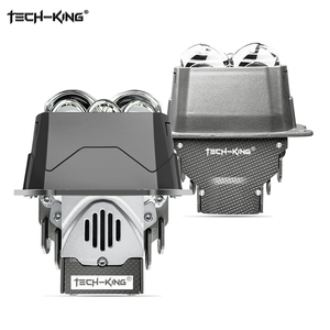 Proiettore Bi-LED TECH-KING 190W Quadrato per <span class=keywords><strong>Fari</strong></span> <span class=keywords><strong>Hella</strong></span> 3R G5 6000K, Kit di Retrofit per Luci Auto con 5 Lenti Iperboloidali - Product Image 2