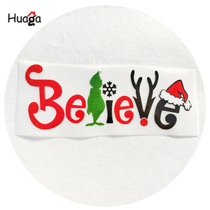 Huaga Custom Washable PET for Transfers Christmas <strong>Grinch</strong> Heat Transfer Designs for t Shirts <strong>Clothes</strong> - Product Image 5