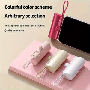 Mini Portable 5000Mah PVC Ultra Slim Power Bank With LCD Display Stand and Holder for Outdoor Use Pocket Emergency <b>Charger</b> - Product Image 2