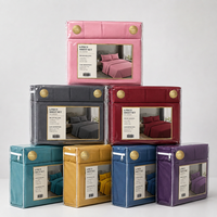Ensemble de literie de luxe respirant et doux de qualité supérieure, ensemble de draps 4 pièces pour hôtel