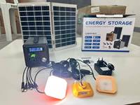 Sistema de Almacenamiento de Energía Solar de 200W para Montaje en Pared Exterior con Batería de Iones de Litio, Inversor de Bomba Solar Fuera de la Red