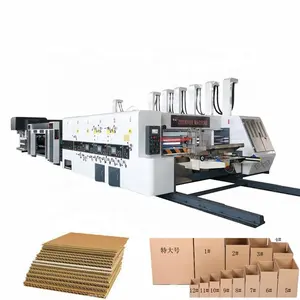 ZHENHUA 1428 Well pappkarton Produktion Obst Gemüse Box Verpackung Flexodruck Ordner Gluer Maschine