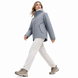 Veste Alpine Femme en Polaire Sherpa Mat PU Lourd 480GSM avec Doublure Polaire, Col Montant, Style Temps Froid Queenstown, Vente en Gros, Personnalisable OEM - Product Image 1