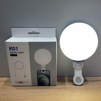 Lampe à clip moderne en forme de pomme 5V couleurs réglables beauté portable LED photographie en direct lumière de remplissage de téléphone portable