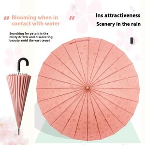 Parapluie droit Shine extra large à 24 baleines, à ouverture automatique, à manche long, renforcé, coupe-vent, pour fortes pluies - Product Image 2