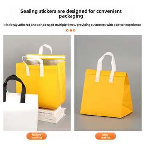 Bolsas de Embalaje Personalizadas Desechables para Llevar, de Tela No Tejida, con Aislamiento de Papel de Aluminio, para Té con Leche y Postres - Product Image 4
