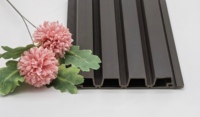 Panneaux muraux composites en bois et plastique au design 3D modernes WPC imperméables de haute qualité pour la décoration intérieure de la salle de sport à domicile