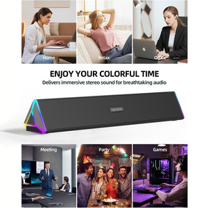 Loa máy tính xách tay <span class=keywords><strong>USB</strong></span> với âm thanh nổi Mini <span class=keywords><strong>Sound</strong></span> <span class=keywords><strong>Bar</strong></span> di động dành cho máy tính để bàn và máy tính xách tay Windows PCS - Product Image 3