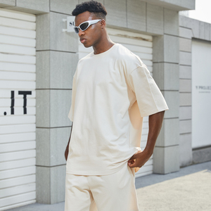 High Quality Wholesale Two-Piece Set Breathable Men's Summer Casual Clothing <strong>Tshirt</strong> Shorts <strong>Combo</strong> - Product Image 4