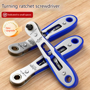 Tournevis à cliquet à tête courbée réversible à 90 degrés Phillips Flathead Bit Set Petite <span class=keywords><strong>clé</strong></span> métrique multifonctionnelle en forme de L - Product Image 5