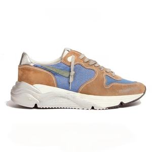 Zapatos de marca de diseñador para hombre y mujer, zapatos de tacón plano de suela gruesa con cordones de lentejuelas de gamuza de cuero clásico, zapatos con aumento de altura - Product Image 4