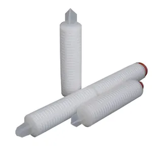 0.2 0.45 Micron pes pleated cartridge filter For Industrial Water Fine Filtration