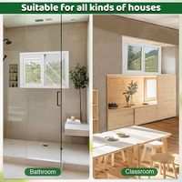 Ventana Moderna de Doble Vidrio Aislante, con Rotura de Puente Térmico, de Estilo Europeo, en PVC, de Doble Hoja Vertical Deslizante, Insonorizada y Duradera