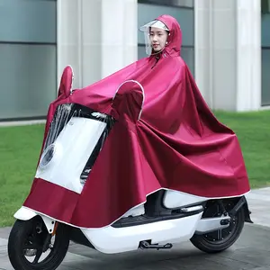 Coolchange — vélo électrique de grande taille pour adultes, poncho de pluie imperméable, pour scooter, grand chapeau, équipement d'équitation