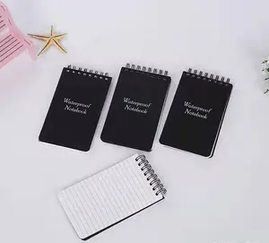 Spiral mini pocket notebook with PP cover waterproof stone paper inner page for taking notes