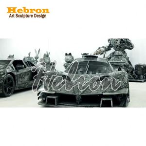 Modèle <span class=keywords><strong>de</strong></span> voiture classique rétro MG Miller fait main, grande échelle 1:1, en fer, taille réelle, avec techniques <span class=keywords><strong>de</strong></span> peinture, placage et impression métalliques personnalisées - Product Image 3